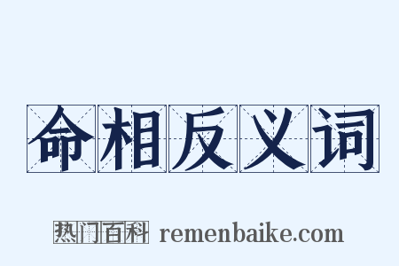 命相反义词是什么意思的图片